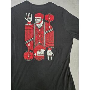 Nike Dri Fit LeBron James King Playing Card Tee Mens Large Black Graphic